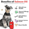 Salmon Oil for Dogs & Cats - Healthy Skin & Coat, Fish Oil, Omega 3 EPA DHA, Liquid Food Supplement for Pets, All Natural, Supports Joint & Bone Health, Natural Allergy & Inflammation Defense, 8 oz - Image 2